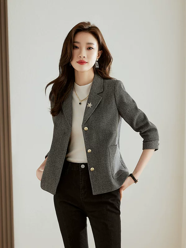 Осенняя укороченная куртка, демисезонный костюм, стиль Chanel, коллекция 2023 года, для подростков