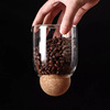 Cork Ball Cover Glass Sealing Dry Coffee Coffee Bean Home Highbladinium Transparent Glass Storage Tank