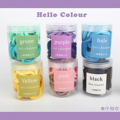 Hair ribbon for girls with gradient color, seamless, popular colored headband, high elasticity hair tie, candy-colored elastic hair accessory