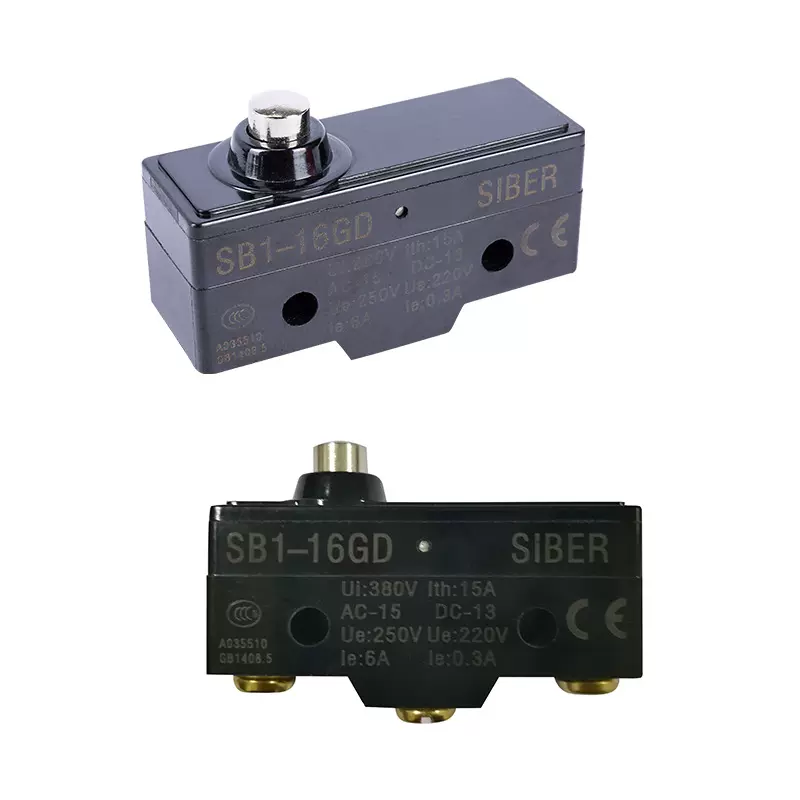 微动开关SB1-16GD大按钮头自复位限位炸炉行程开关银触点按钮开关