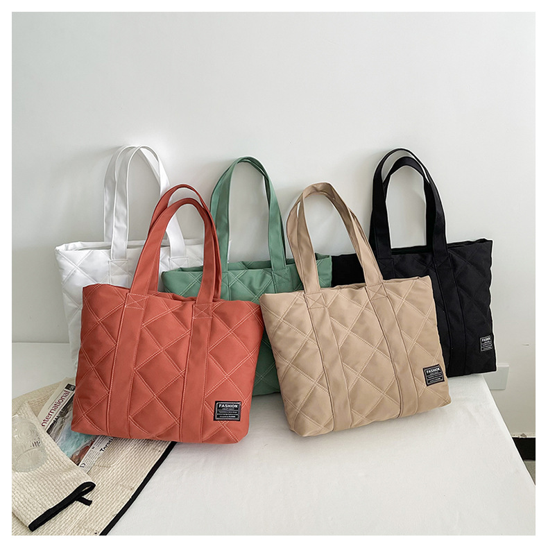 【MALBON】Winter Tote Bag ■WOMAN /追跡付 Women's Large Autumn&winter Space Cotton Fashion Tote Bag