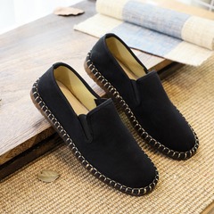 Men's Shoes, Net Shoes, Loafers, Father Shoes, Layered Sole Cloth Shoes, Hand-sewn Spring and Autumn Slips-on