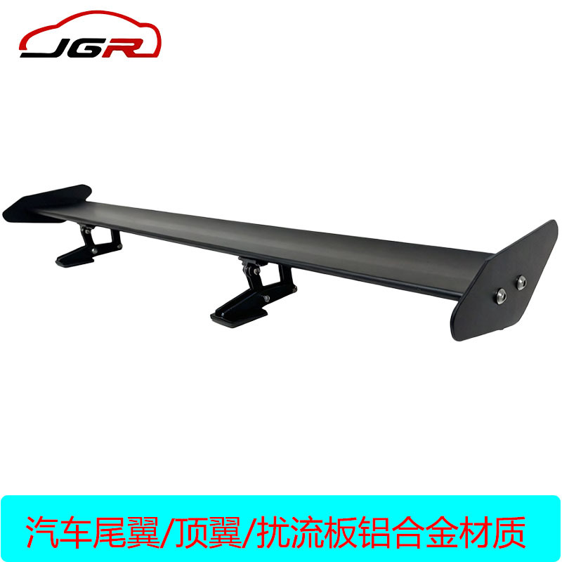 Universal perforated car spoiler modification, aluminum alloy material, two-box and three-box large spoiler, fixed wind wing, GT racing wing