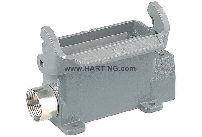 HARTING 浩亭 09200160296 边出线 2xPg16 带保护盖 表面安装底座