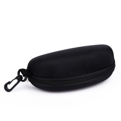 Manufacturer wholesale sales fashionable zipper eyeglass case, anti-pressure eyeglass case, black hook sunglasses case, wholesale eyeglass case