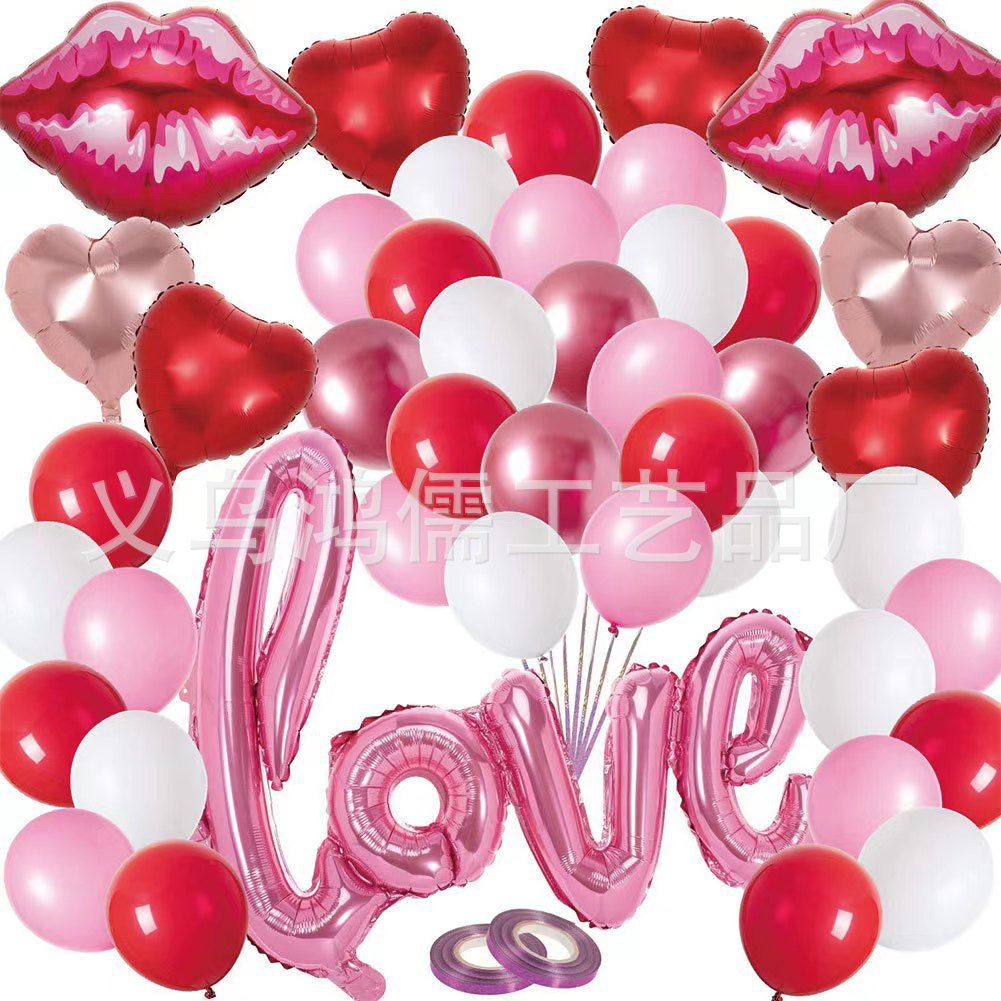 set de globos I LOVE YOU decoración para San Valentín bodas y fiestas venta caliente