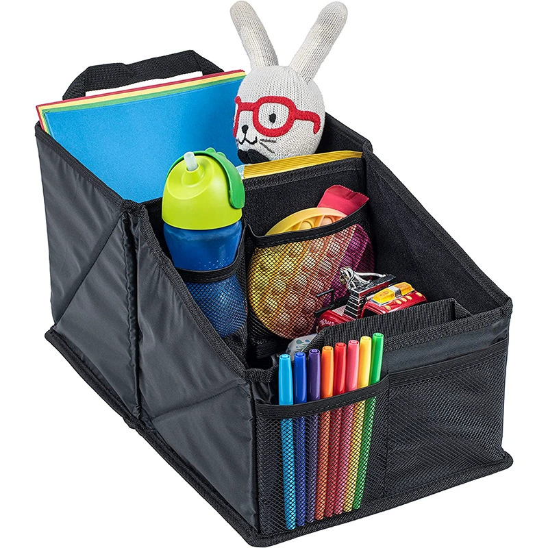 Amazon Автомобильный ящик для хранения на заднем сиденье Складной ящик для хранения автомобиля Многофункциональный ящик для хранения мусора Ткань Оксфорд