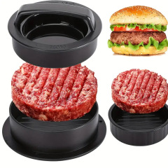 ハンバーグ肉押し器円形手動肉押し器セットハンバーグ金型キッチンDIY焙煎工
