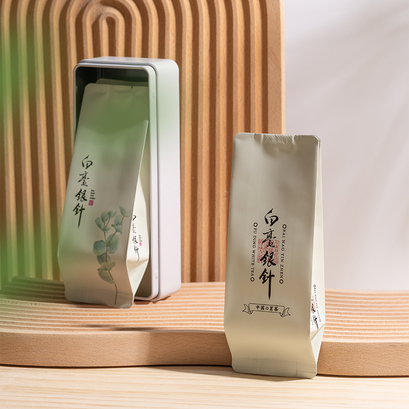 白毫银针茶叶包装袋福鼎白茶老白茶白牡丹小泡袋长泡白茶铝箔袋子