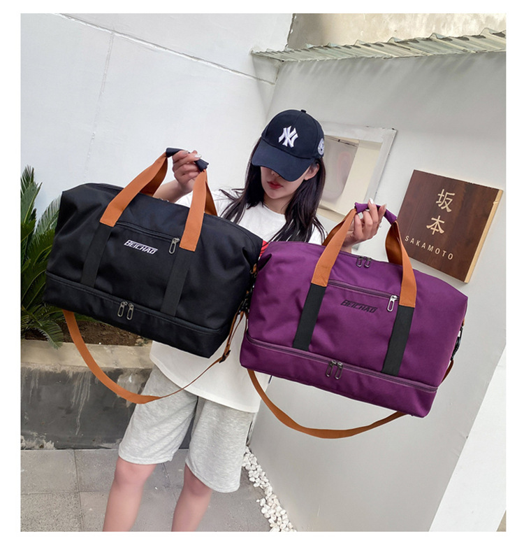 New Style Travel Bag Korean Portable Short-distance Travel Luggage Bag Large Capacity Gym Bag display picture 22