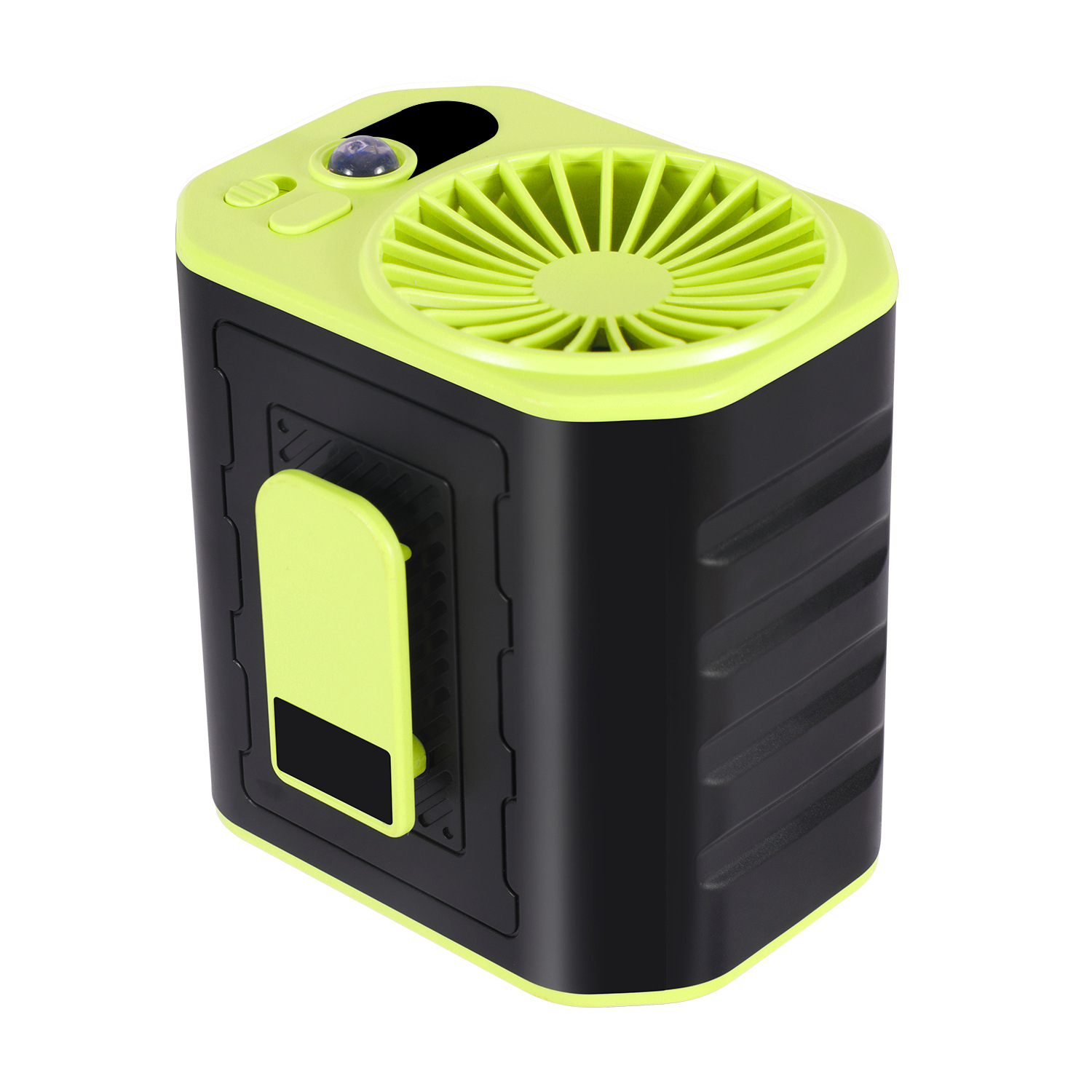 Ventilador de Cintura para Exterior — Portátil, Anticaídas, Silencioso, Recargable