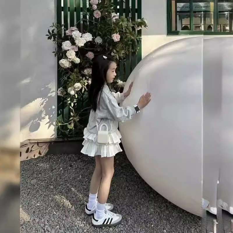 2024 primavera nueva versión coreana de chicas pastel extranjero falda de busto de niña universitaria estilo de moda de moda