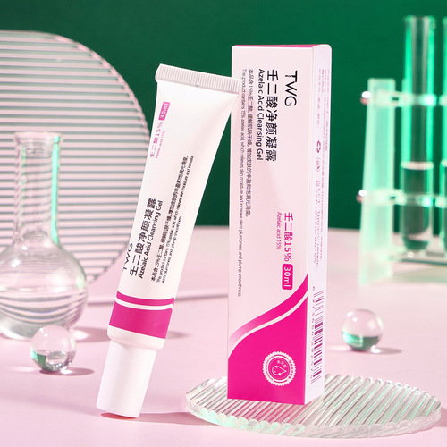 15% Azelaic Acid Purifying Gel Cleansing Cream Blackhead Exporting Liquid Salicylic Acid Pore Refinement Cream One Piece Wholesale