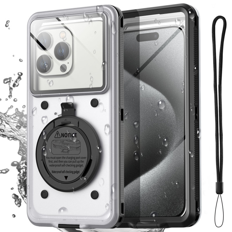 セルフテスト通用6.6インチ携帯電話30メートル防水ケース水泳浮潜潜水撮影水上スポーツ屋外探検|undefined