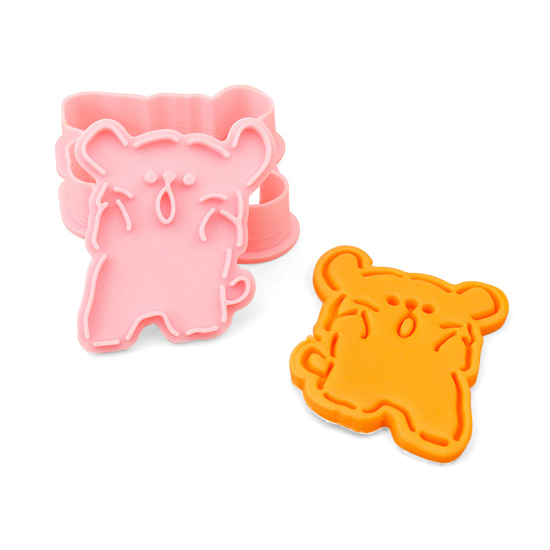 Molde para galletas con forma de cachorro y dibujo de línea, con patrón de dibujos animados en 3D, herramienta realista para hacer galletas de mantequilla DIY. image 25