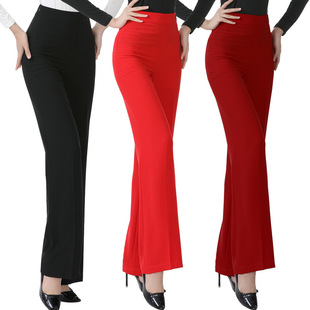 Latin Dance Pants Women's High Waist Modern Dance Pants GB Wide Leg Trousers Guteba Costume Dance Pants Dancing Friendship