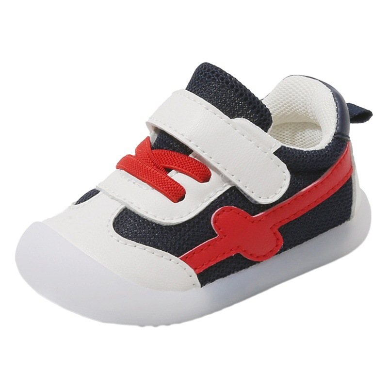 Zapatos de bebé para niños pequeños primavera y otoño 0-1-2 años de edad bebé niño zapatos de suela suave Zapatos casuales antideslizantes transpirables para niños