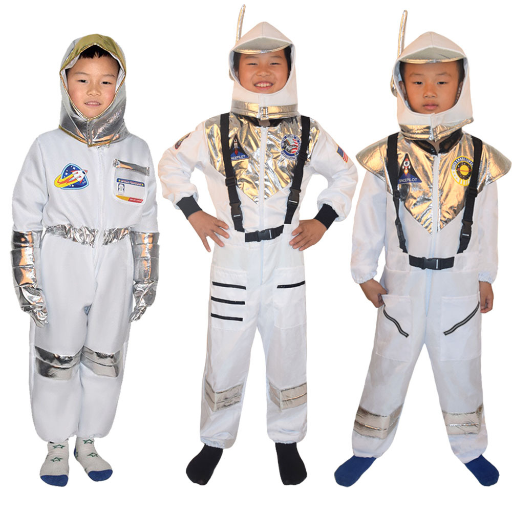 Los niños traje espacial de rendimiento etapa ropa cos vuelo mono adulto ASTRONAUTA image 4