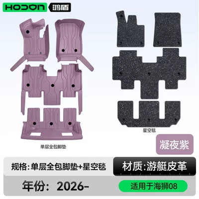 Modelə uyğun ayaqaltı floor mats, full coverage for - 212t01six-seatersea-lion-08-double-layer-foot-mat-midnight-purple-black-thick-starry-sky-blanket-shining-starry-sky
