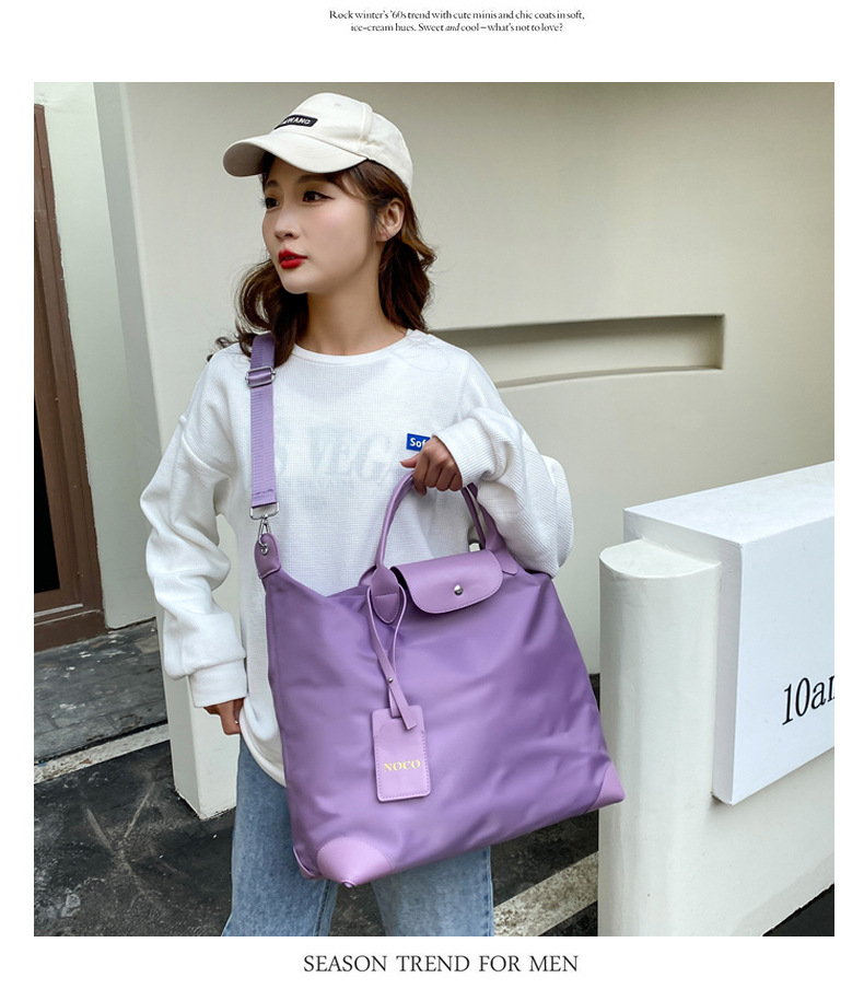 Unisex Basic Solid Color Oxford Cloth Travel Bags display picture 5