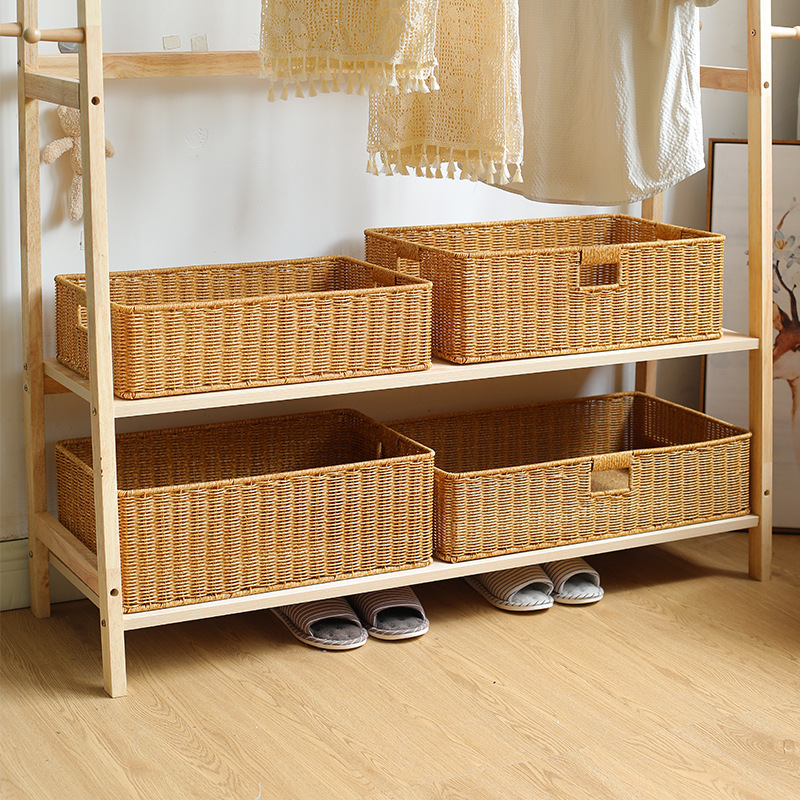 Drawer-Style Coffee Table, Tv Cabinet, Grid Cabinet, Storage Basket, Plastic Woven Storage Box, Miscellaneous Items Organizer, Storage Basket