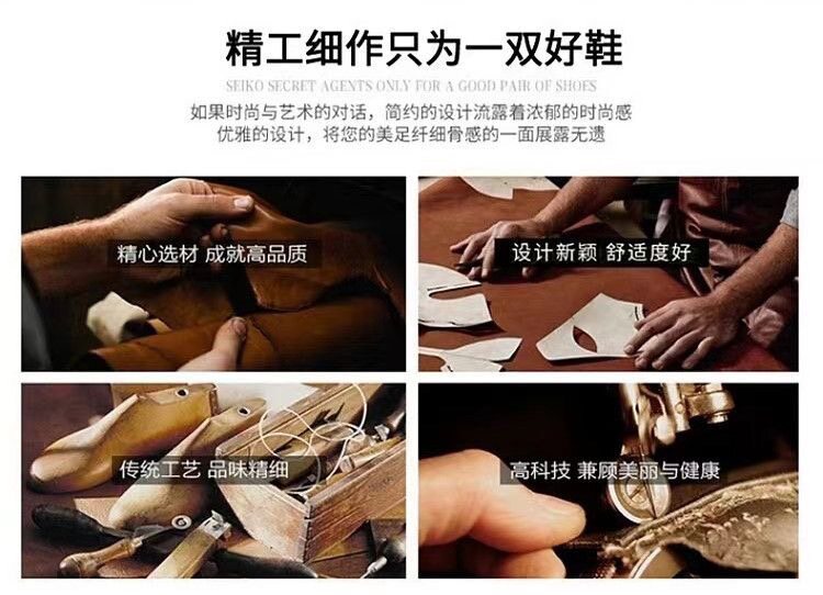 Giày lười nam da bò kiểu mũi dẹt gót bằng chống trượt, đế mềm êm chân — Đen [Siêu Di Chuyển], da bò đen chi tiết 1