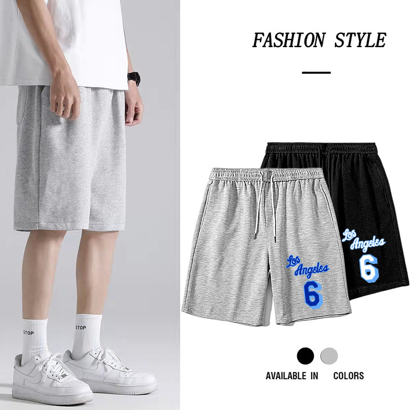 Los Angeles Lakers Lebron James No. 6 Summer Basketball Sports Loose Shorts Sweatpants
