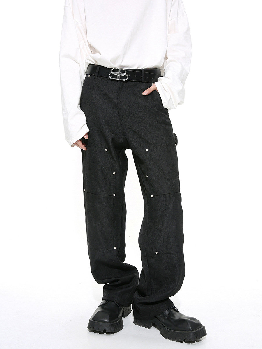 Mtlclothes ropa de Hombre | 2024 primavera nuevo retro color sólido pesado solapa chaqueta casual traje herramientas