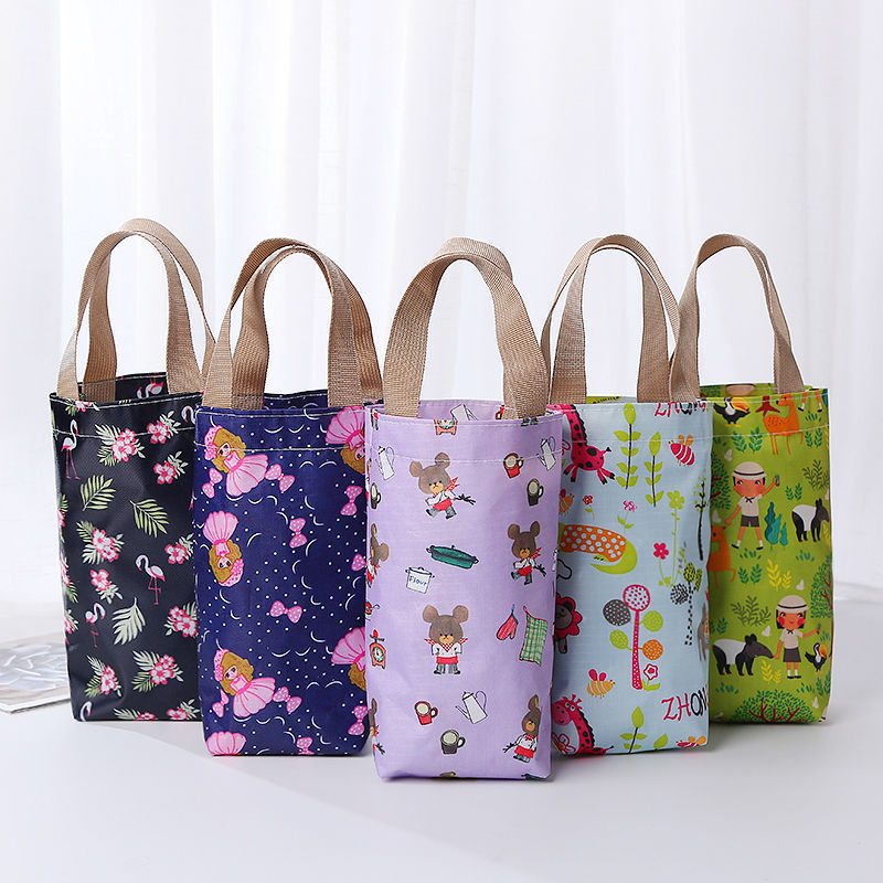 手拎水杯袋子焖燒壺套時尚便捷收納雨傘保溫杯卡通手提便攜水壺袋