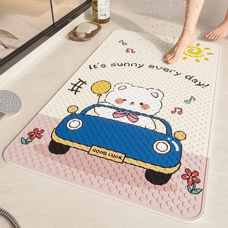 Bathroom Anti-Slip Mat, Shower Floor Mat, Toilet Shower Anti-Slip Massage Foot Mat, Can Be Shipped on Behalf of Others, Child Safety Certification Available