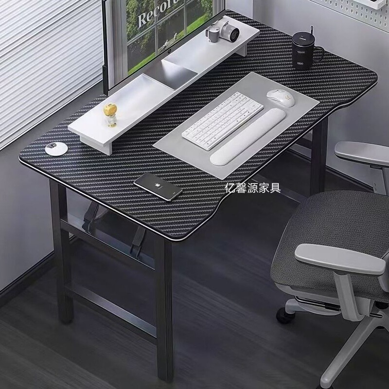 Computer desk, no installation required, foldable student study desk, carbon fiber gaming desk, simple office desk, workbench Computer desk, no installation required, foldable student study desk, carbon fiber gaming desk, simple office desk, workbench
