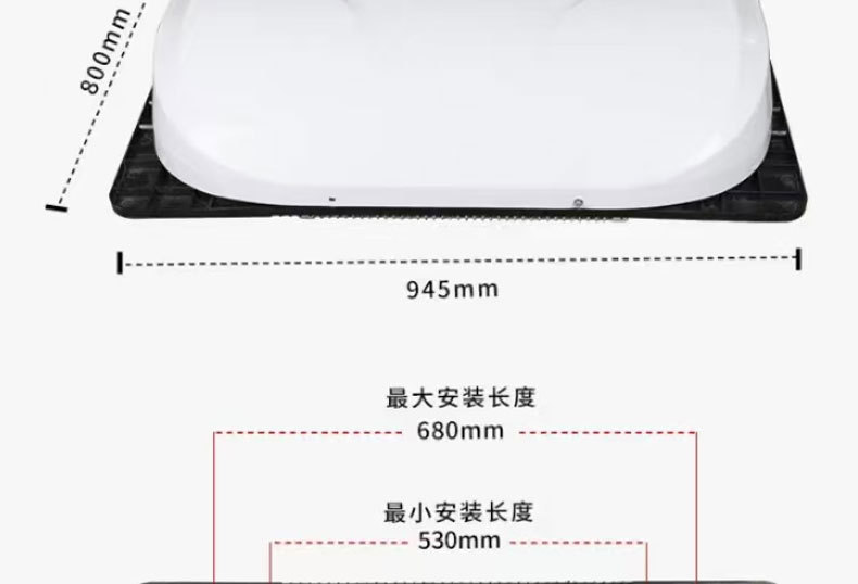 12V/24V Electric Rooftop Integrated Parking Air Conditioner for Trucks, Window-Mounted Refrigeration Inverter Air Conditioner for Heavy-Duty Trucks