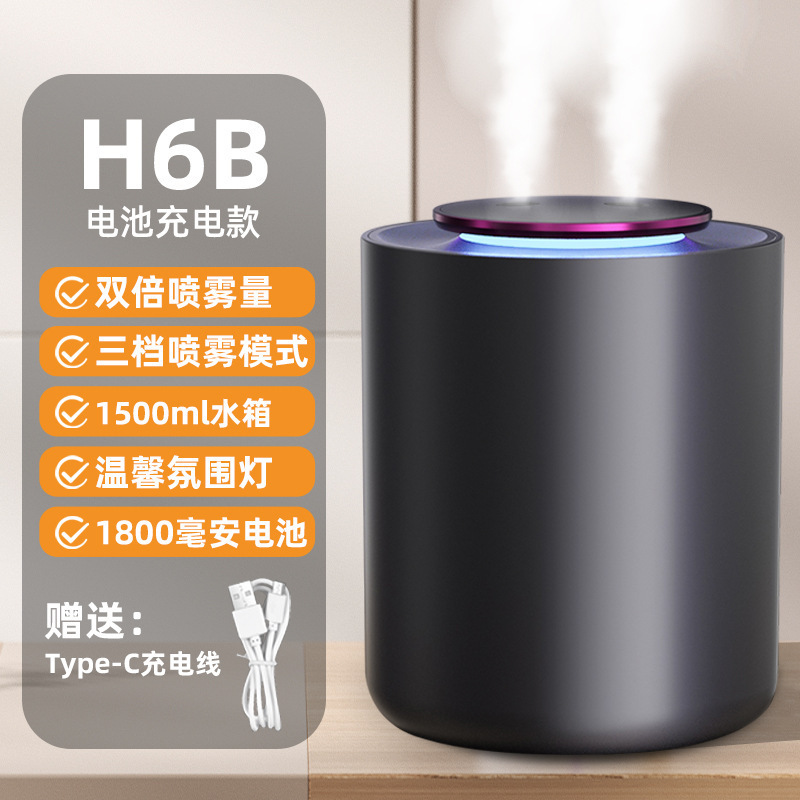 2025 新加湿器大容量ホームベッドルーム小規模オフィス双頭スプレー USB エアアロマセラピー|undefined