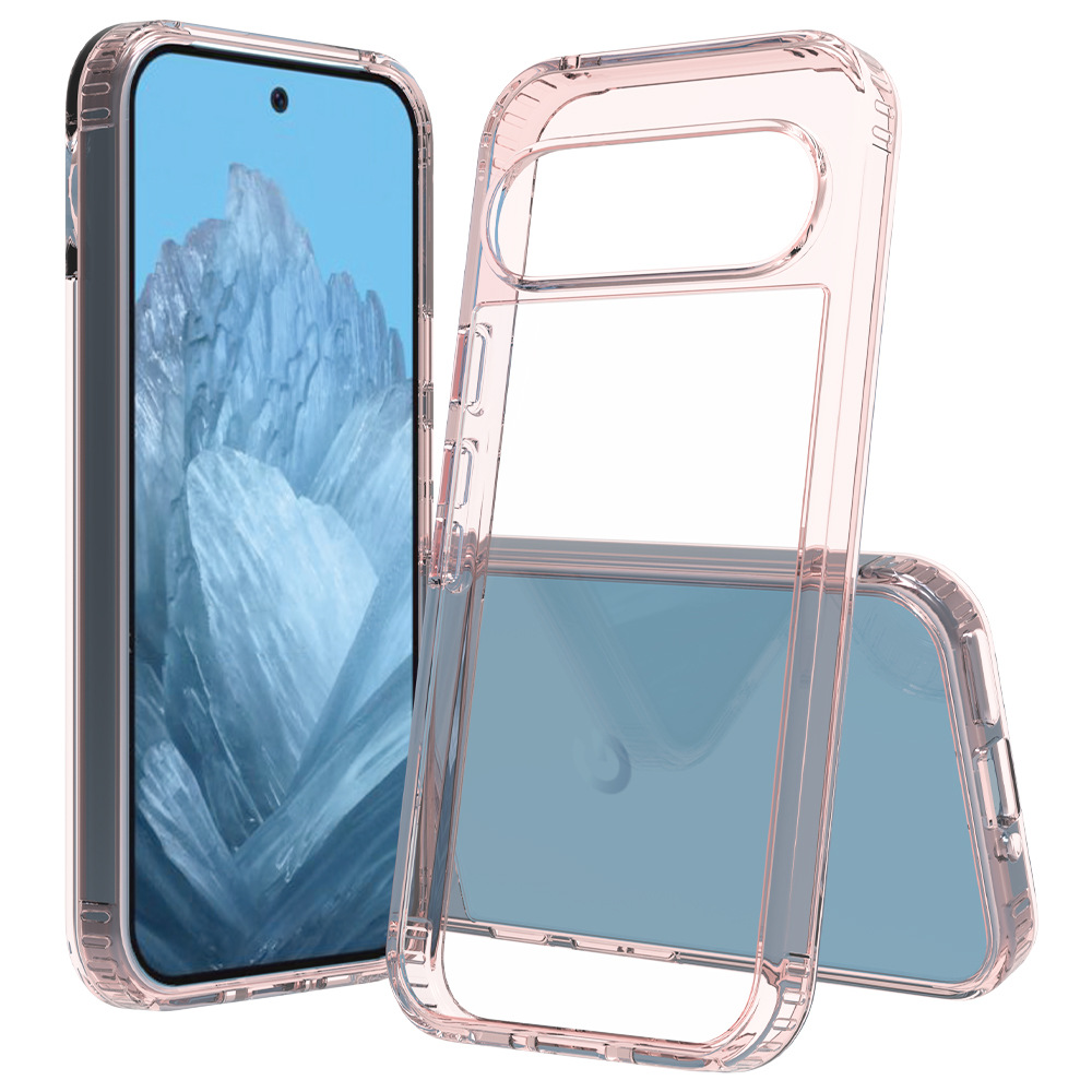 Aplicable a Google Pixel 10 Pro caja transparente a prueba de caídas acrílico transparente 9A funda 1.5mm fábrica amarilla