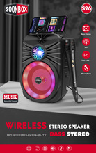 S25S26蓝牙音箱5寸跑马灯音箱户外广场舞音箱麦克风唱歌功能