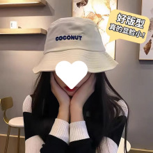 €帽子盆帽新款大头子女秋冬户外防晒遮阳帽字母学生百搭渔夫包邮