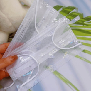 Mesh Lightweight Two-Layer Summer Breathable Butterfly High-Value Disposable Mask for Adults Individually Packaged Xiaohongshu Model
