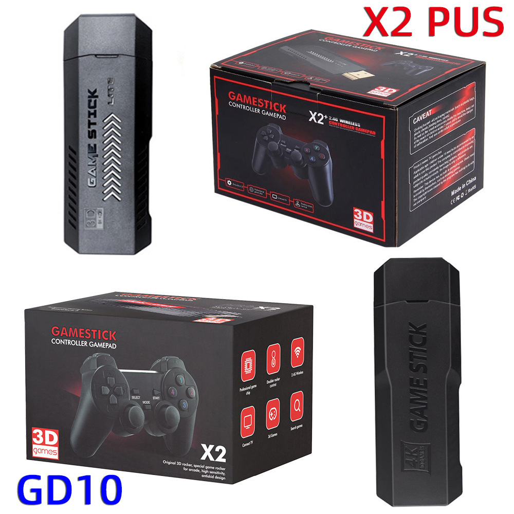 GD10 TV game X2 PLUS home game 4K HD 2.4G wireless double game manufacturer
