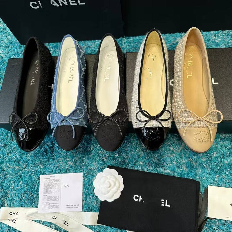 Popular Chanel-style ballet flats, sheepskin bow flat shoes, round-toe slip-ons, versatile fairy-style casual shoes Popular Chanel-style ballet flats, sheepskin bow flat shoes, round-toe slip-ons, versatile fairy-style casual shoes