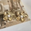 2309156b Make old metal pearl flowers (S925 silver needle)