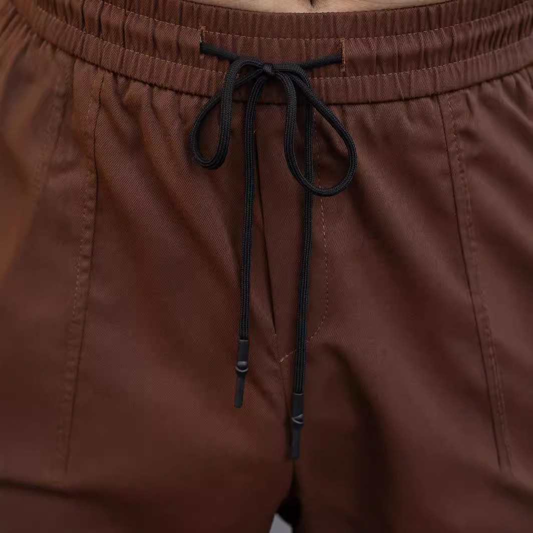2026 Spring and Autumn Men's Solid Color Stitching Multi-Pocket Casual Workwear Trousers Thin Outdoor Casual