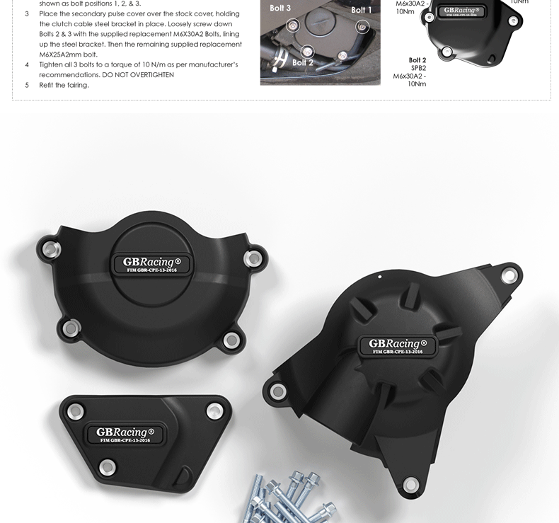 Suitable for Yamaha Yzf R6 2006-2026 Engine Anti-Fall Side Cover Gbracing Engine Protection Cover