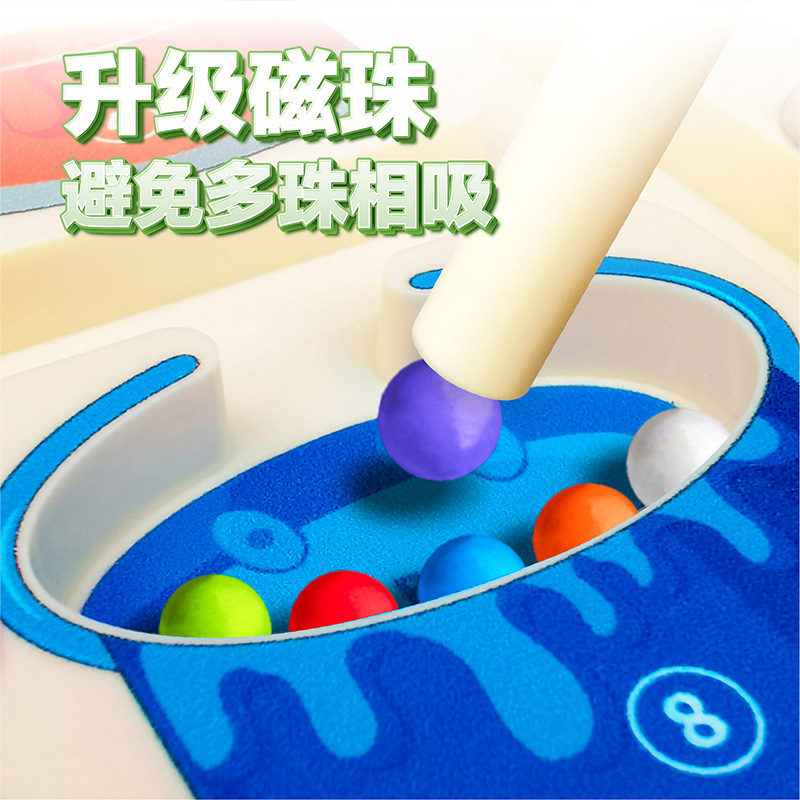 磁気デジタル走珠迷宮玩具子供はペンを運んで鉄を吸います。|undefined