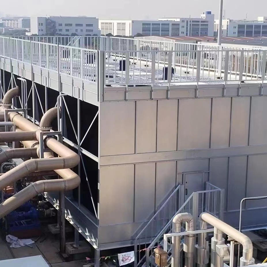 冷却塔降温水塔 工业节能 制药造船 中频炉不锈钢 闭式横流冷却塔