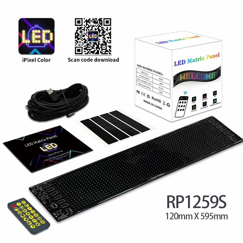 LED pantalla suave ventana delantera y trasera vidrio rgb pantalla flexible camión diablo ojo dinámico diablo ojo lámpara de coche