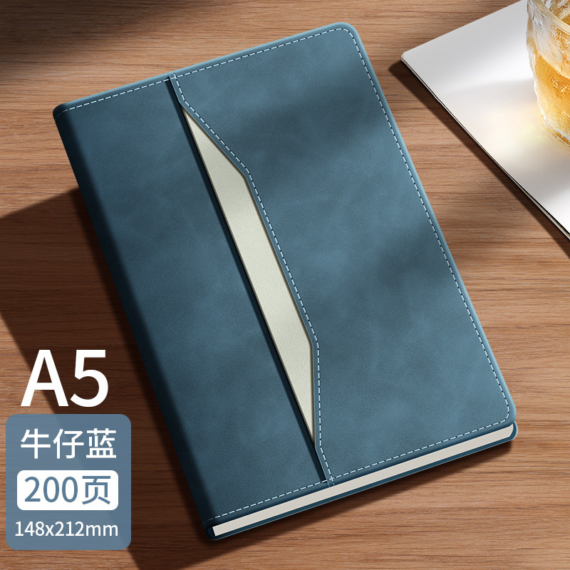 A5 cuaderno de negocios personalizado logotipo de alto valor facial cuaderno de oficina notas de reuniones diarios papelería al por mayor