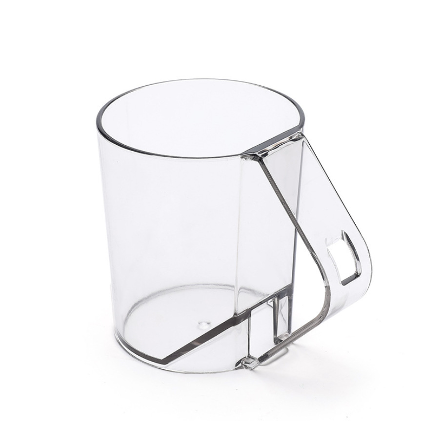 Minimalist Transparent Inverted Draining Toothbrush Holder Cup_voghion.com