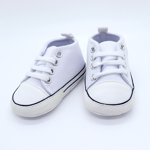  New Canvas Walking Shoes for 0-3 Year Old Babies, Infants and Toddlers Spring and Autumn Soft Sole Children's Shoes, Princess Shoes Wholesale