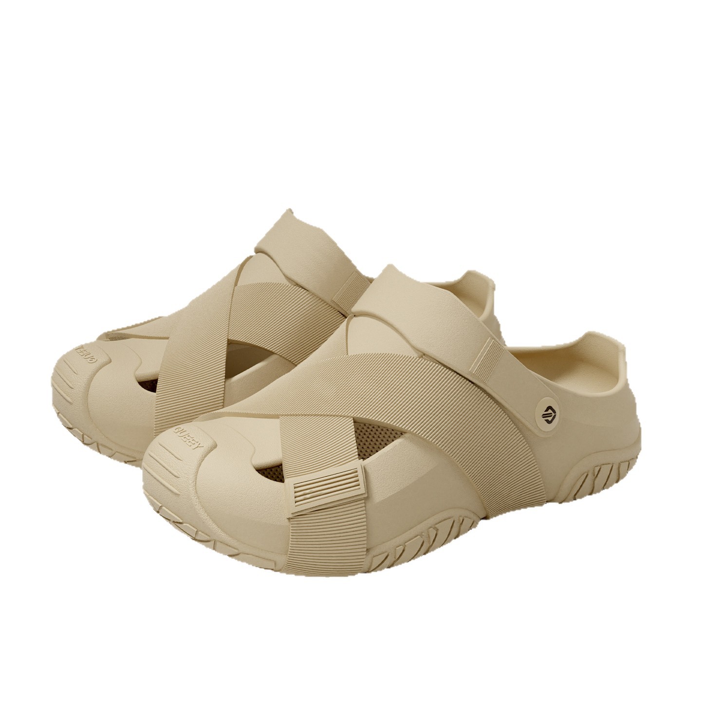 Chaussures croco à semelles épaisses pour hommes, été 2026, nouveaux vêtements d'extérieur antidérapants, antidérapants, pêche, conduite décontractée, sandales à deux usages avec sensation de merde