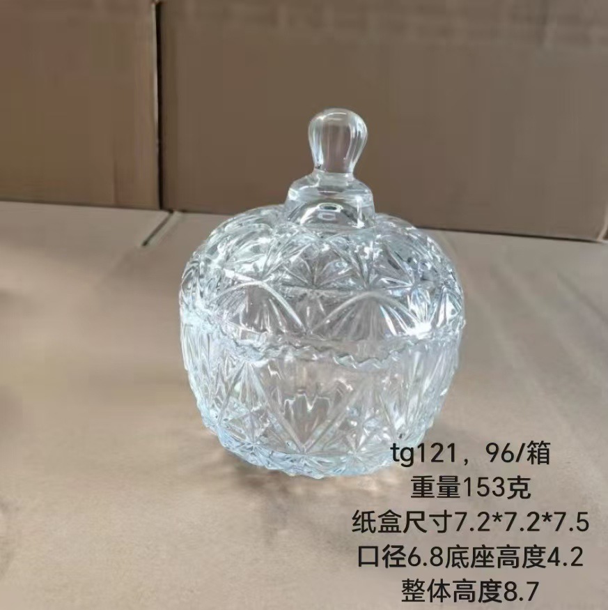 Tarro de caramelos de vidrio transparente con tapa para bodas, tarro de almacenamiento de cristal, para dulces y snacks image 17